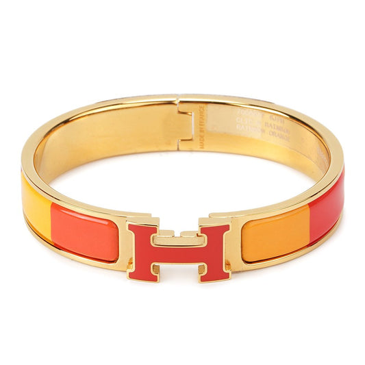 [Topon Jewelry]H BRACELET ORANGE RAINBOW CERAMIC