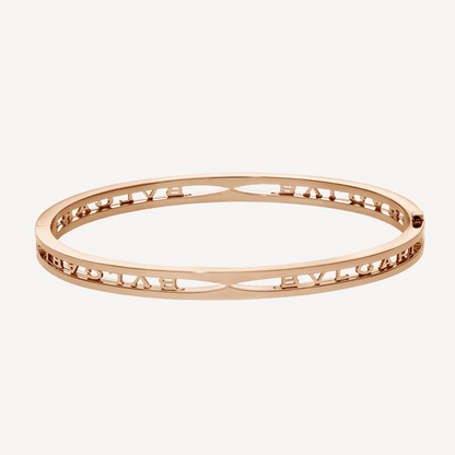 [Topon Jewelry]ZERO 1 SPIRAL LOGO PINK GOLD BRACELET