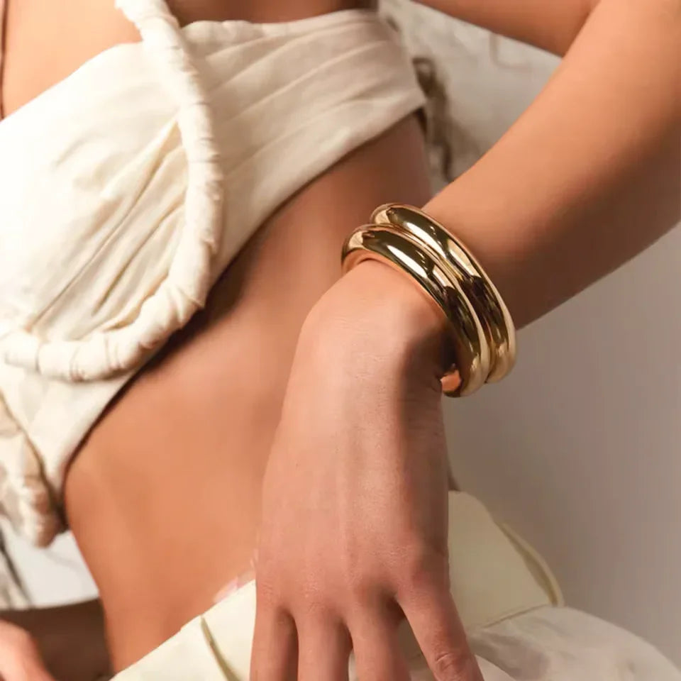 [Topon]Lina Smooth Gold Bangle