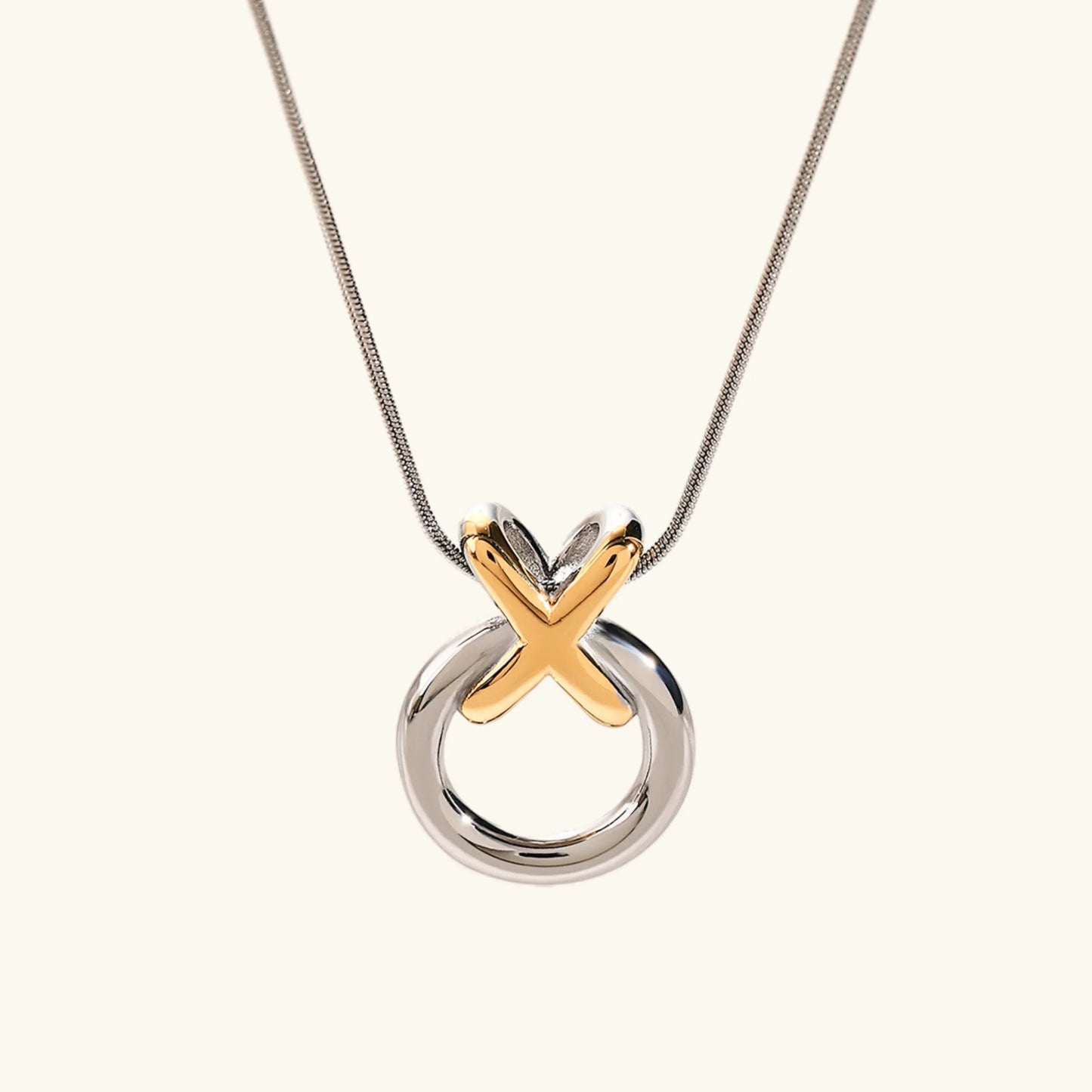 [Topon]Mirabelle Ring Knot Necklace