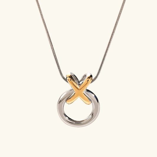 [Topon]Mirabelle Ring Knot Necklace