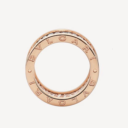 [Topon Jewelry]ZERO 1 WITH PAVED DIAMONDS ON THE SPIRAL RING