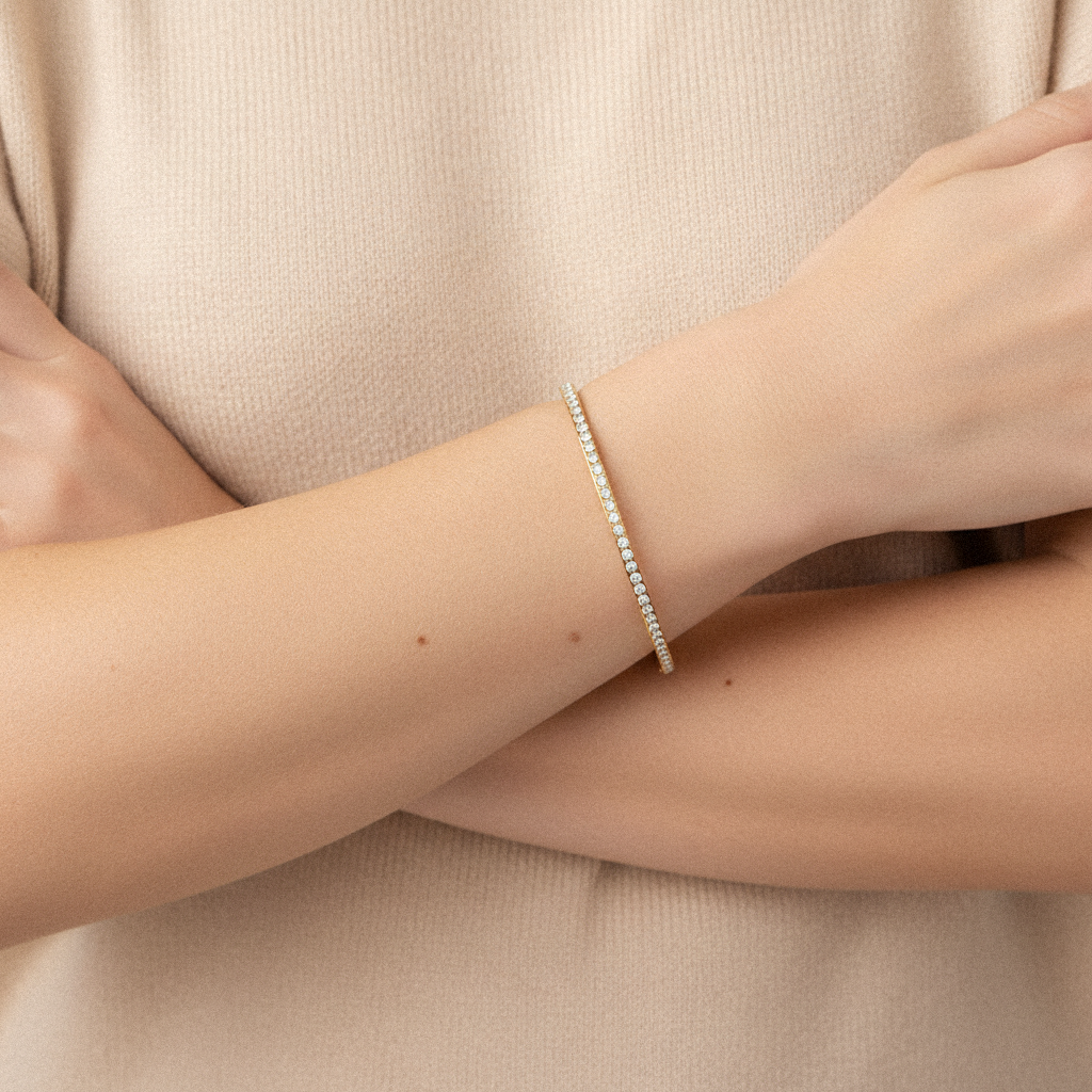 [Topon]Kalista Diamond Gold Bangle