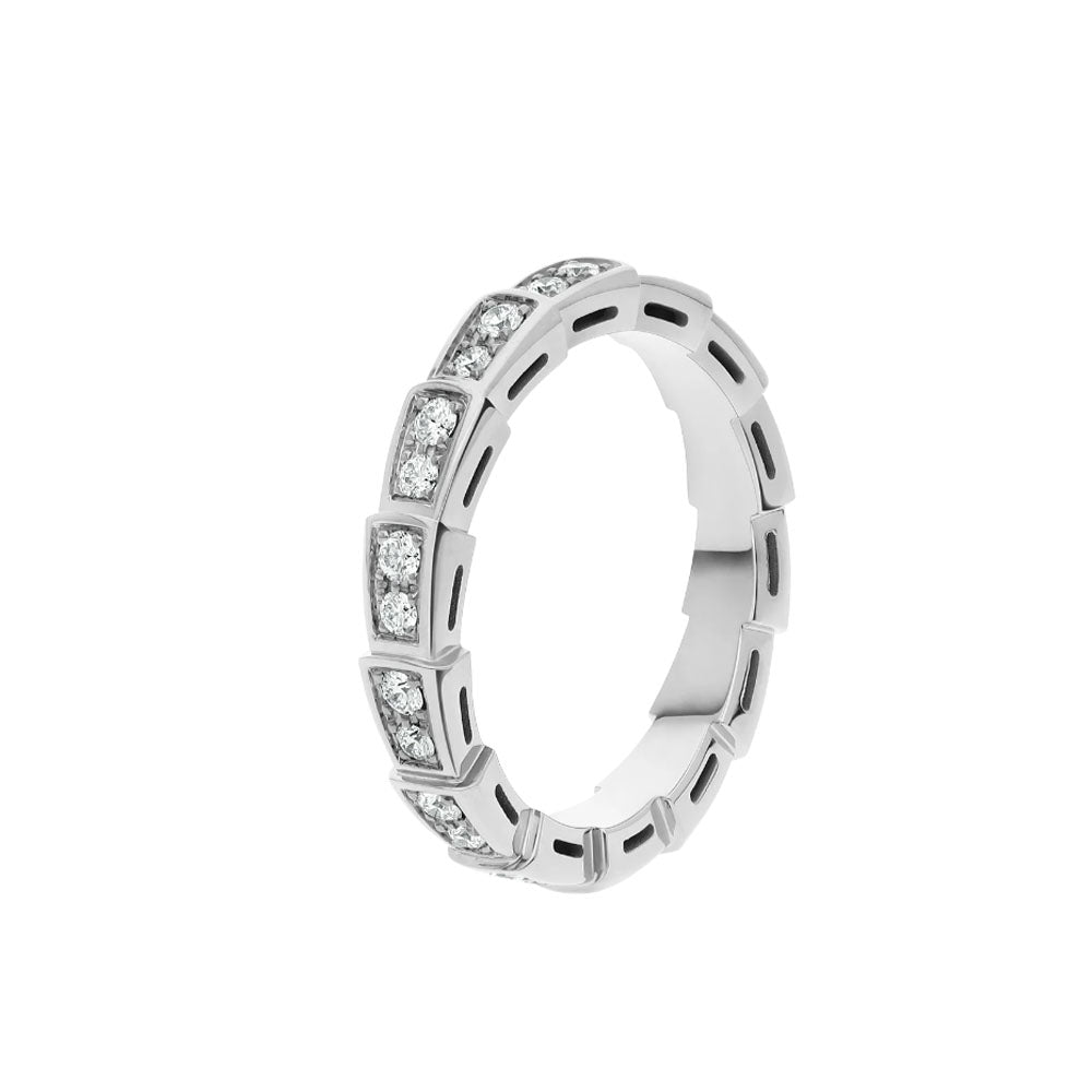 [Topon Jewelry]SERPENTI RING SILVER DIAMOND PAVED 3MM