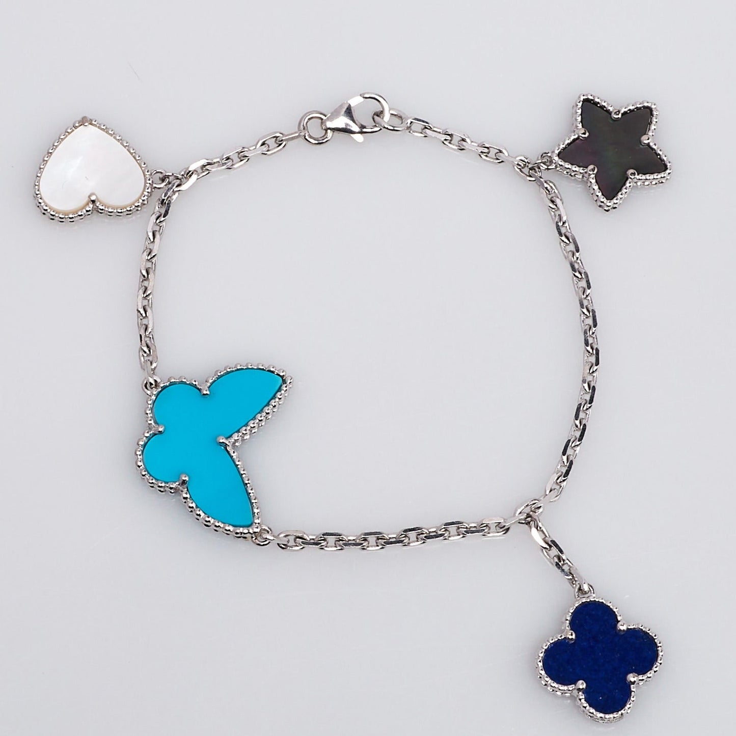 [Topon Jewelry]LUCKY SPRING SILVER BRACELET 4 MOTIF