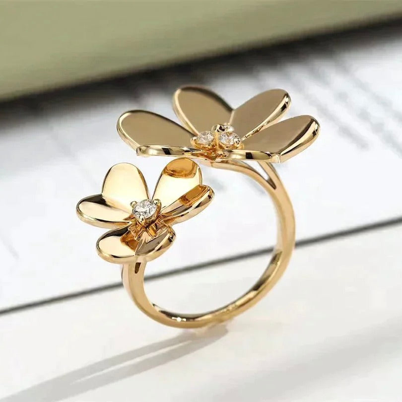 [Topon Jewelry]CLOVER COMOS GOLD DIAMOND RING