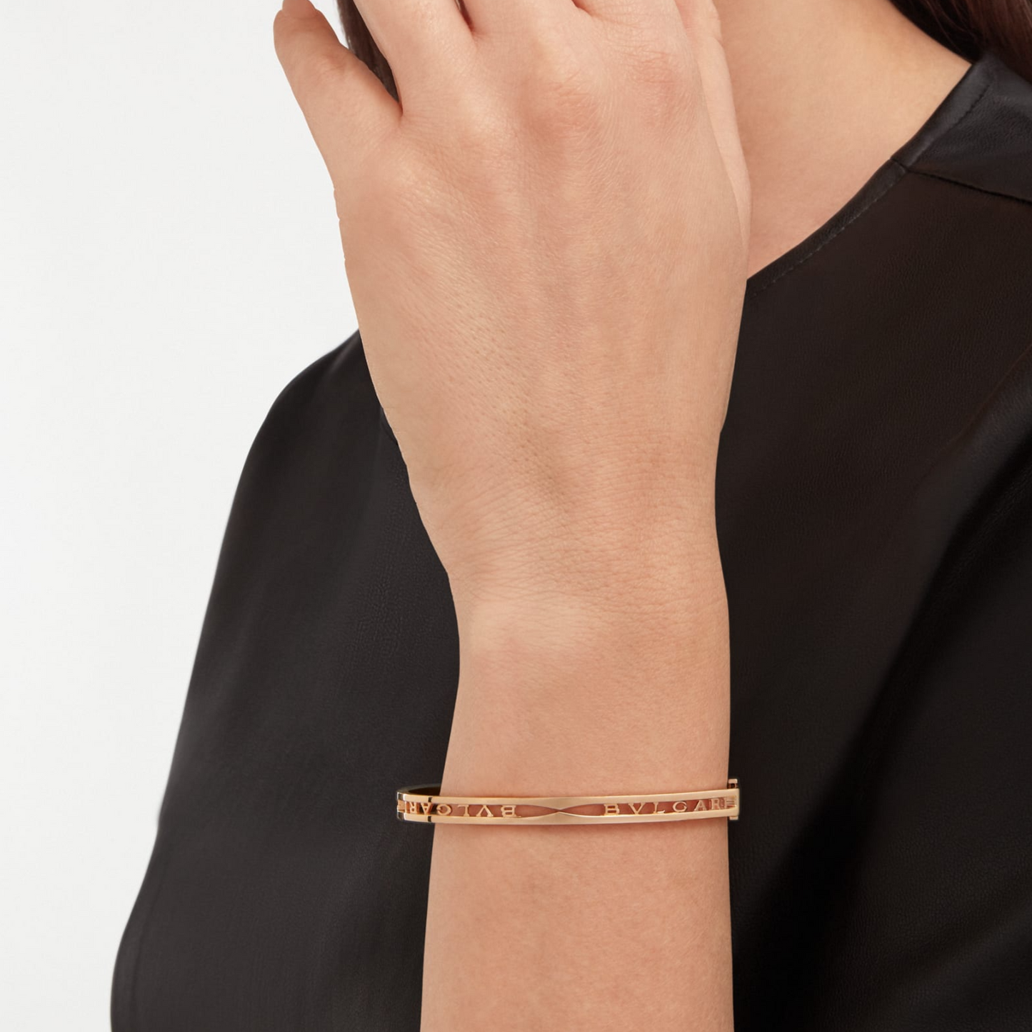 [Topon Jewelry]ZERO 1 SPIRAL LOGO PINK GOLD BRACELET