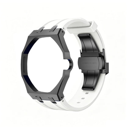 Oak Pop Black Steel Case & Silicone Strap