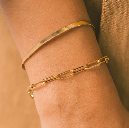 [Topon]Eloise Gold Paperclip Bracelet