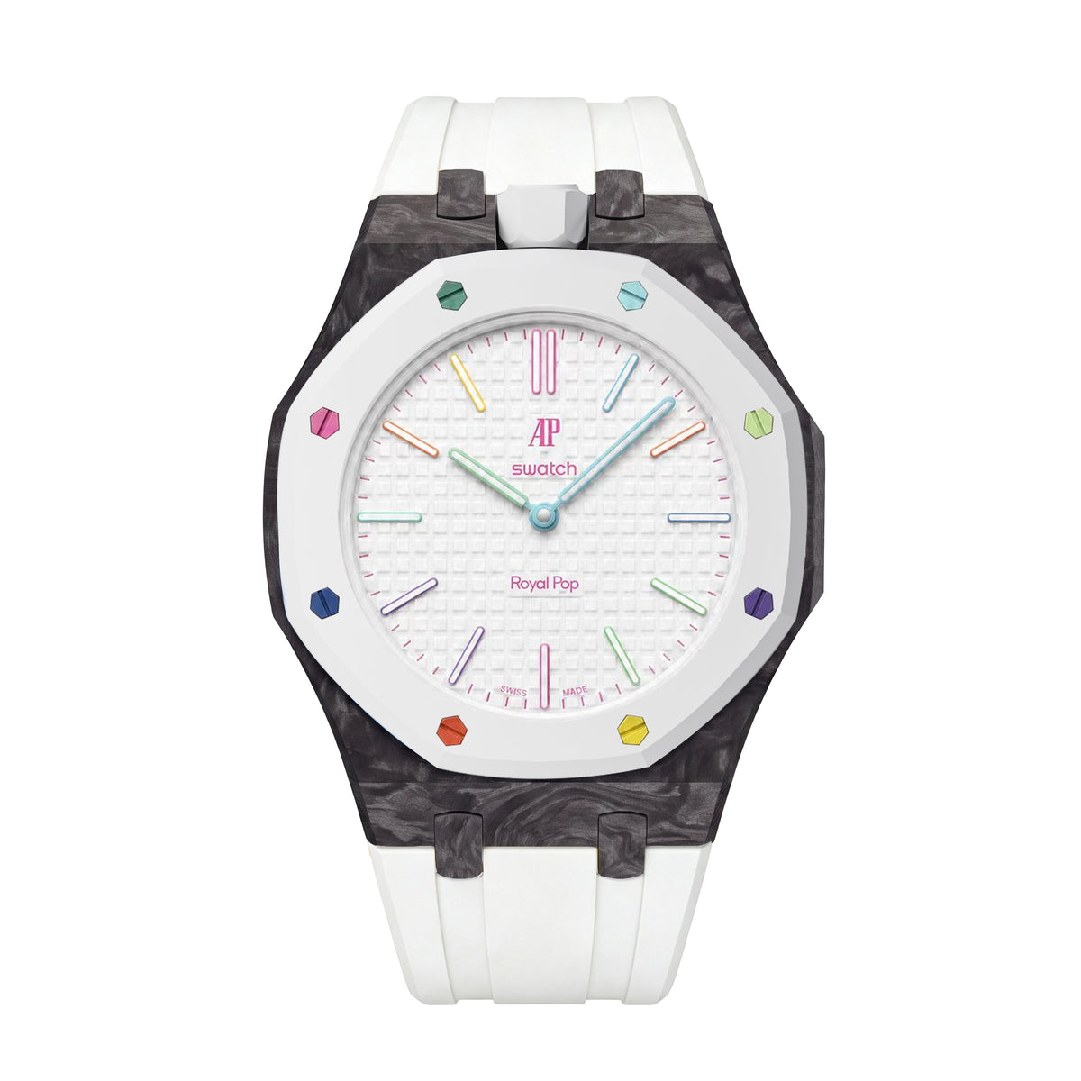 Royal Oak Pop Exclusive Carbon‑fiber Case & Silicone Strap