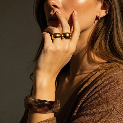 [Topon]Julianna Sculpted Autumn Bangles