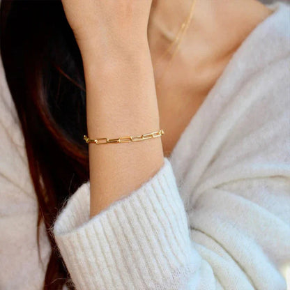 [Topon]Eloise Gold Paperclip Bracelet