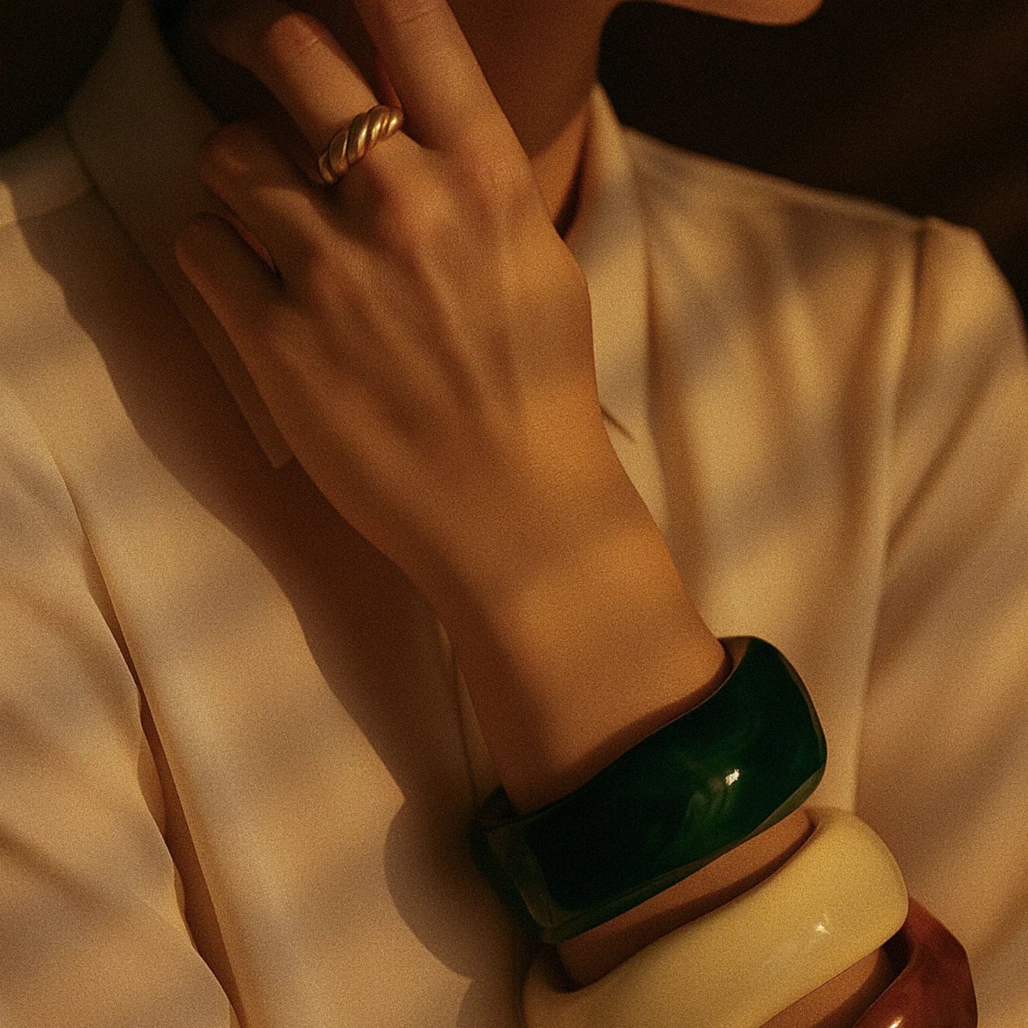 [Topon]Julianna Sculpted Autumn Bangles