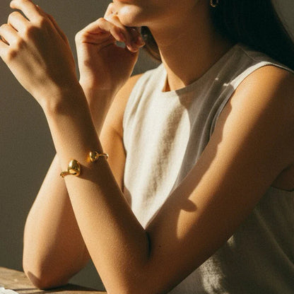 [Topon]Mallory Minimalist Gold Cuff