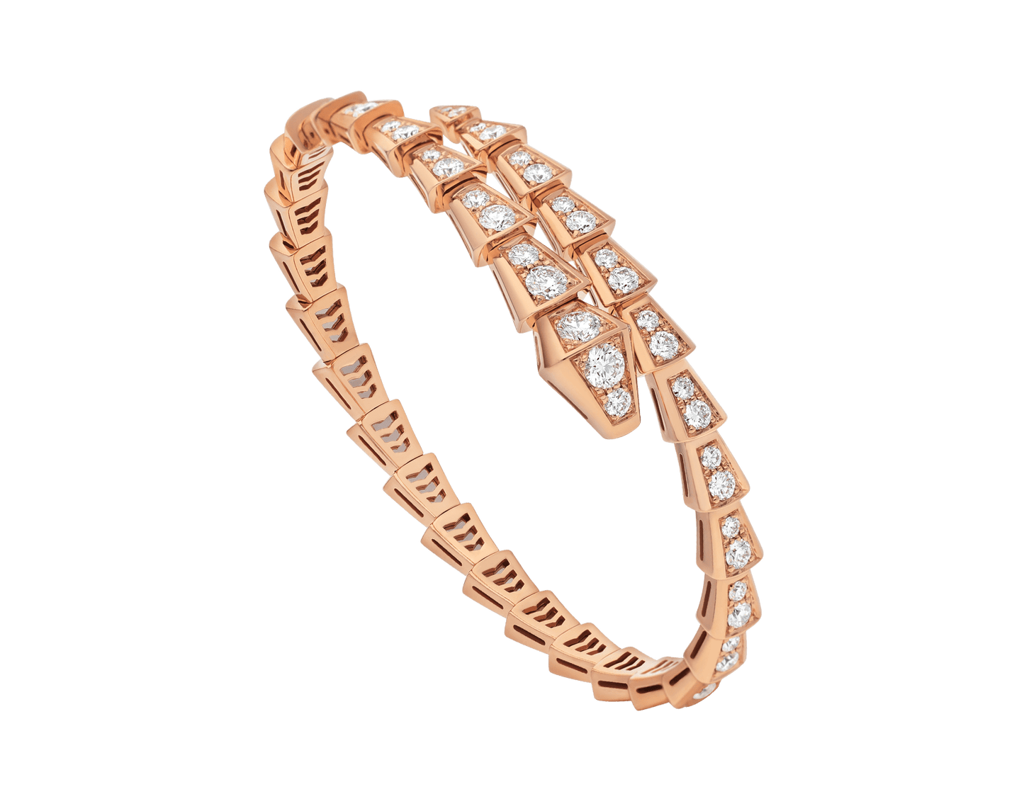 [Topon Jewelry]SERPENTI BRACELET 6.8MM PINK GOLD DIAMOND