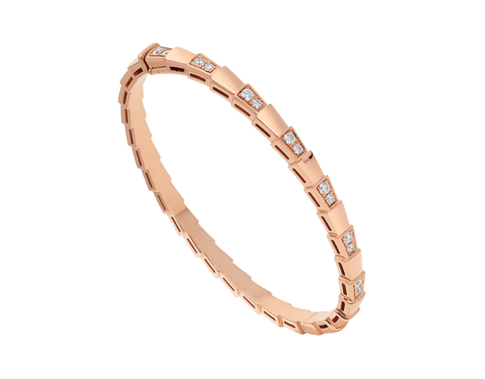 [Topon Jewelry]SERPENTI SMALL BRACELET PINK GOLD DIAMOND