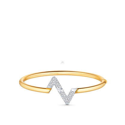 [Topon]VOLTE UPSITE DOWN GOLD DIAMOND BRACELET