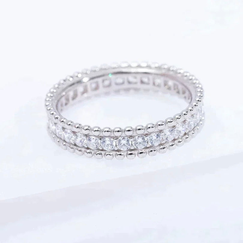 [Topon]PERLEE DIAMOND SILVER RING