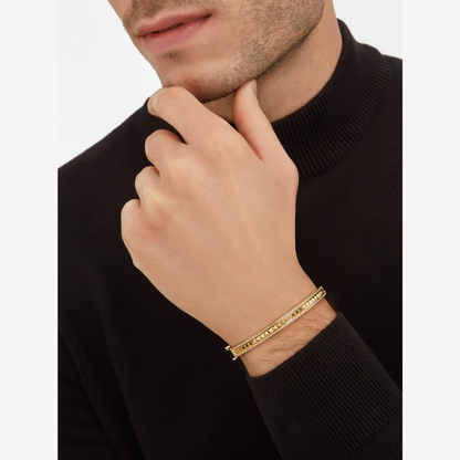 [Topon Jewelry]ZERO 1 SPIRAL AND PAVED DIAMOND GOLD BRACELET