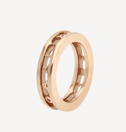 [Topon Jewelry]ZERO 1 ONE-BAND WITH OPENWORK LOGO SPIRAL RING