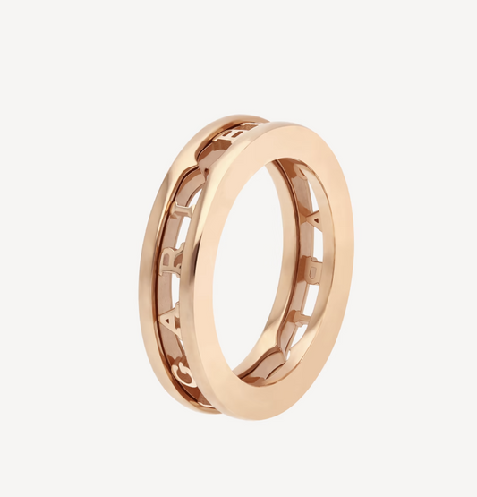 [Topon Jewelry]ZERO 1 ONE-BAND WITH OPENWORK LOGO SPIRAL RING