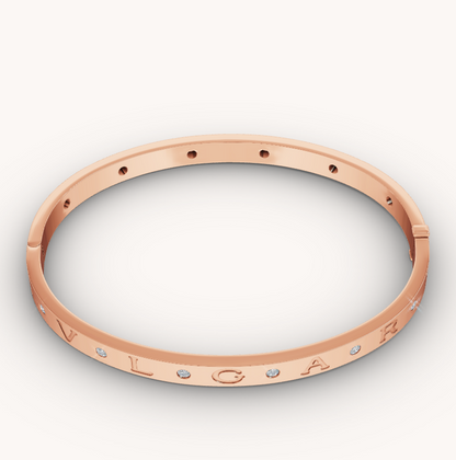 [Topon Jewelry]ZERO 1 PINK GOLD 12 DIAMONDS BRACELET