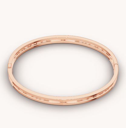 [Topon Jewelry]ZERO 1 SPIRAL LOGO PINK GOLD BRACELET