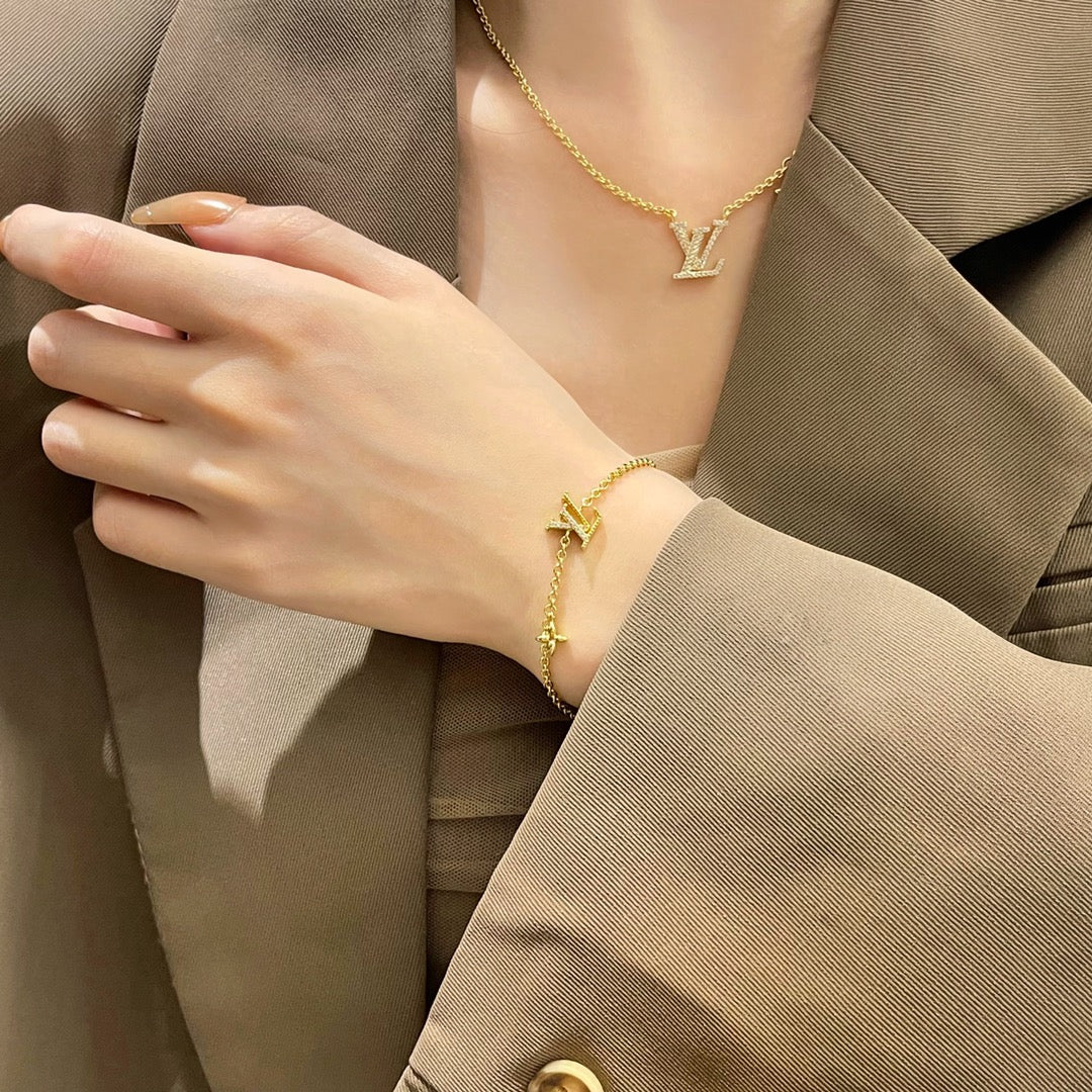 [Topon Jewelry]LOGO STAR MOTIF GOLD BRACELET