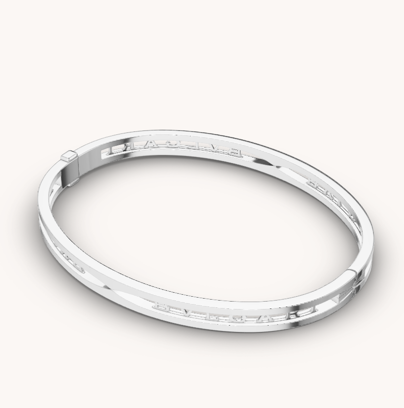 [Topon Jewelry]ZERO 1 SPIRAL LOGO SILVER BRACELET