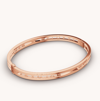 [Topon Jewelry]ZERO 1 SPIRAL LOGO PINK GOLD BRACELET