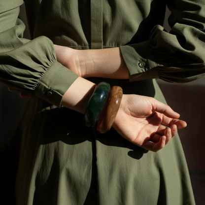 [Topon]Julianna Sculpted Autumn Bangles