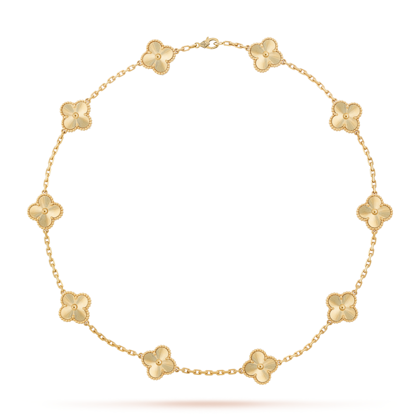 [Topon]CLOVER 10 MOTIFS LASER NECKLACE