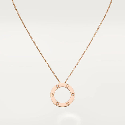 [Topon]LOVE NECKLACE 16MM 3 DIAMONDS