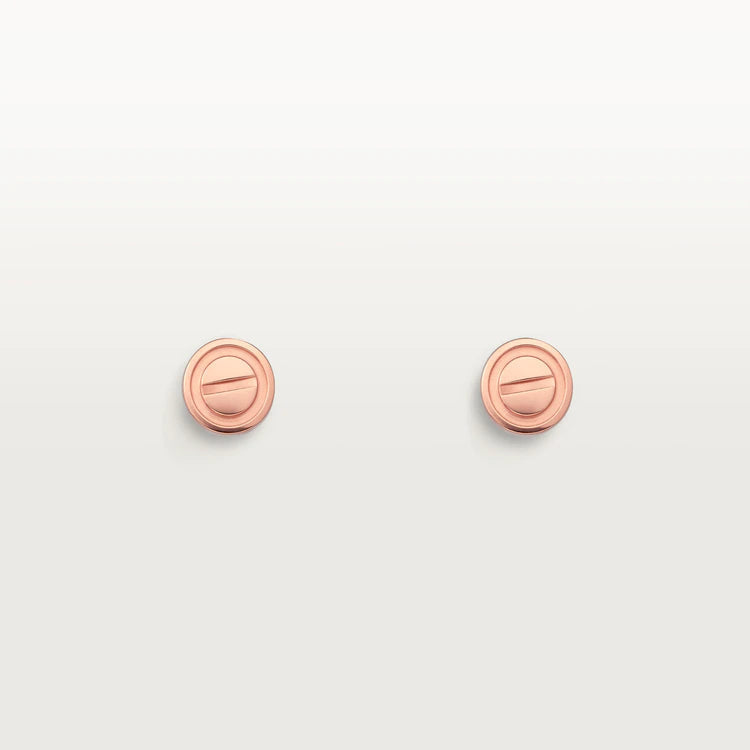 [Topon]LOVE EARRINGS PINK GOLD 10MM