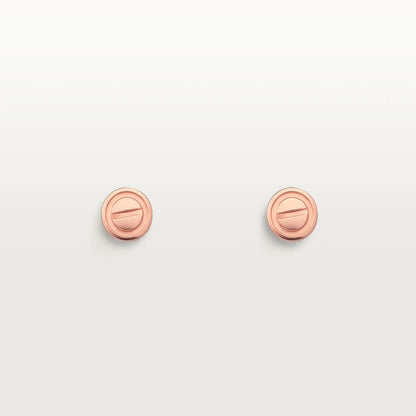 [Topon Jewelry]LOVE EARRINGS PINK GOLD 10MM