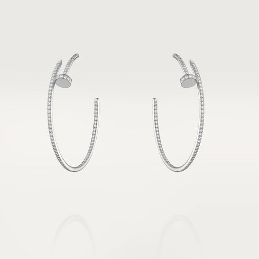 [Topon Jewelry]JUSTE EARRINGS FULL DIAMONDS 1.8MM