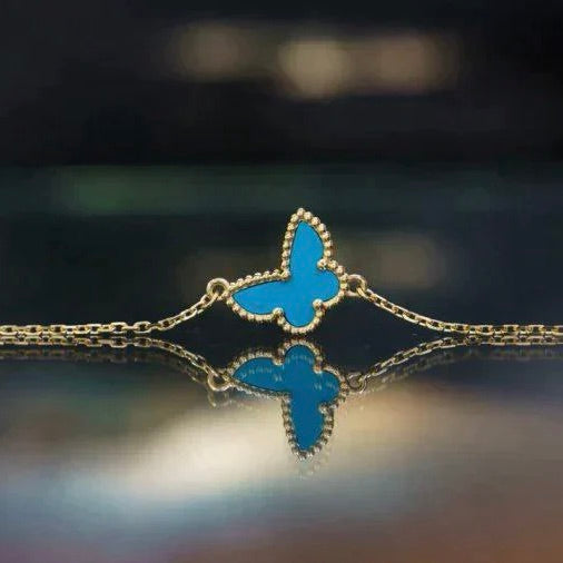 [Topon Jewelry]BUTTERFLY TURQUOISE BUTTERFLY BRACELET