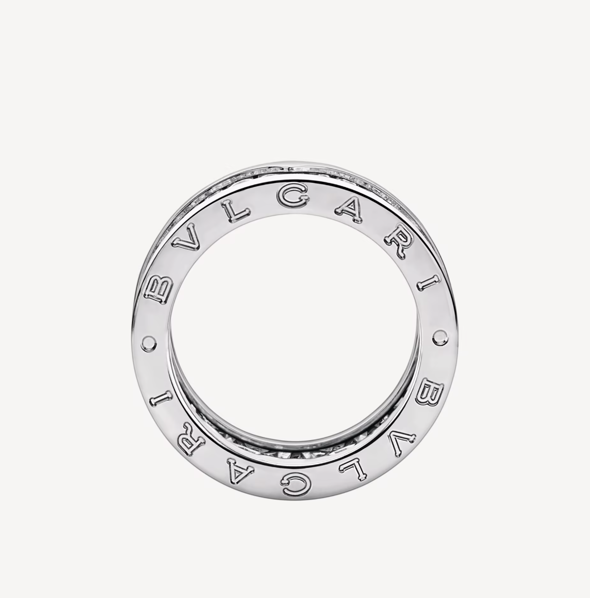 [Topon Jewelry]ZERO 1 WITH PAVED DIAMONDS ON THE SPIRAL RING