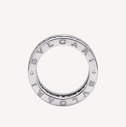 [Topon Jewelry]ZERO 1 WITH PAVED DIAMONDS ON THE SPIRAL RING