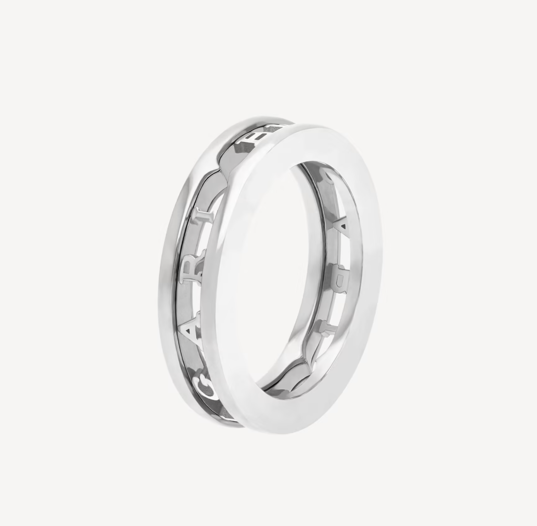 [Topon Jewelry]ZERO 1 ONE-BAND WITH OPENWORK LOGO SPIRAL RING