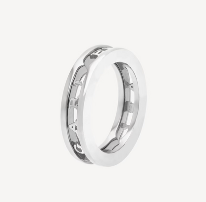 [Topon Jewelry]ZERO 1 ONE-BAND WITH OPENWORK LOGO SPIRAL RING