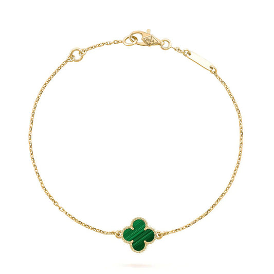 [Topon]CLOVER BRACELET MALACHITE 1 MOTIF