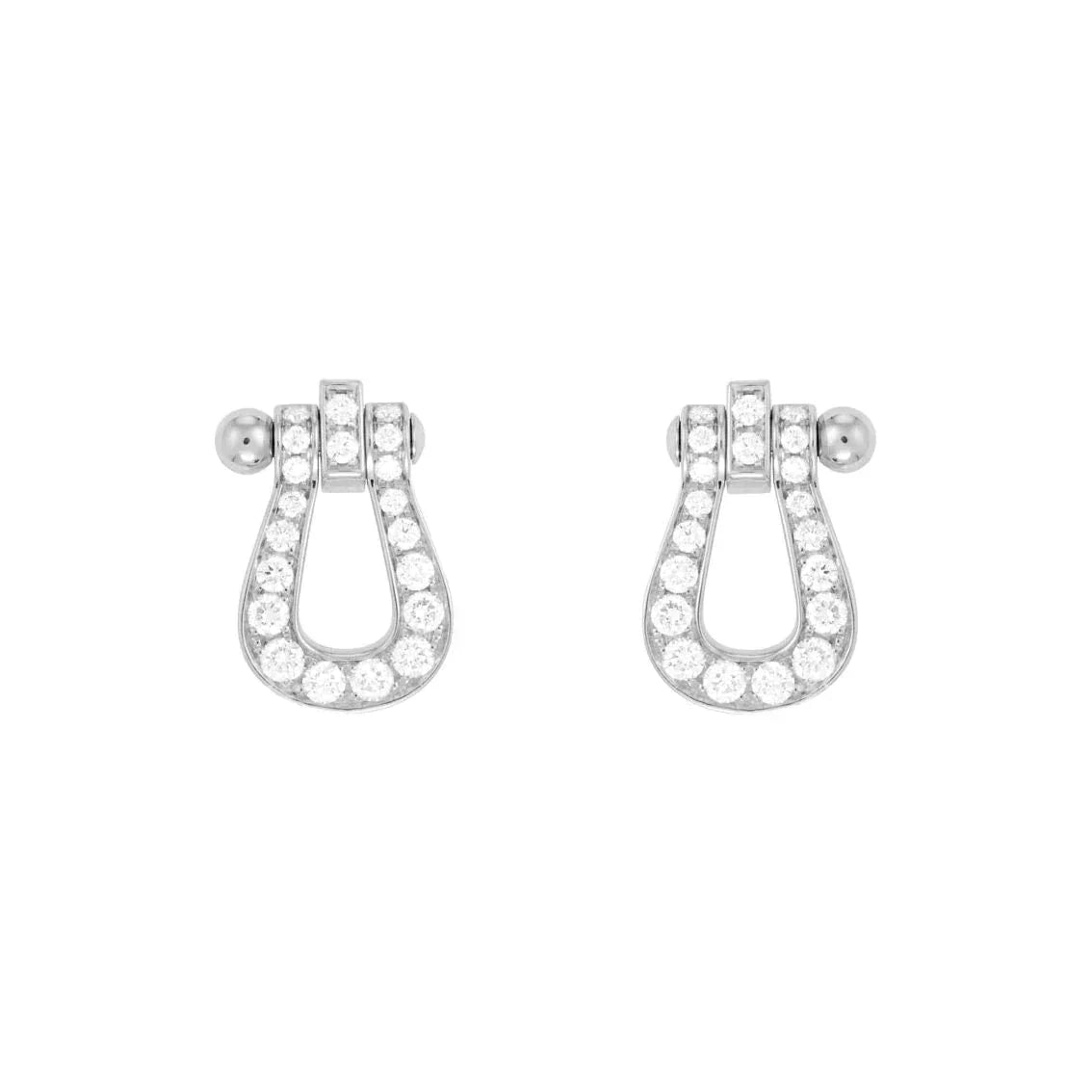 [Topon Jewelry]FORCE 10 FULL DIAMOND STUD EARRINGS MINI MODEL