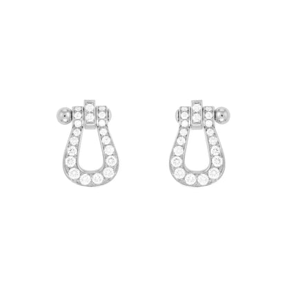 [Topon Jewelry]FORCE 10 FULL DIAMOND STUD EARRINGS MINI MODEL