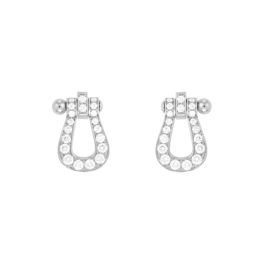 [Topon Jewelry]FORCE 10 FULL DIAMOND STUD EARRINGS MINI MODEL