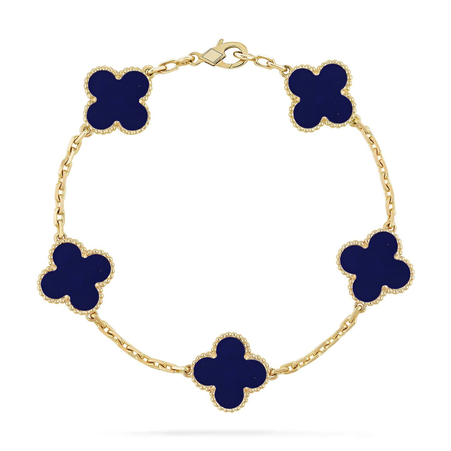[Topon]CLOVER 5 MOTIF LAPIS LAZULI BRACELET COLLECTION
