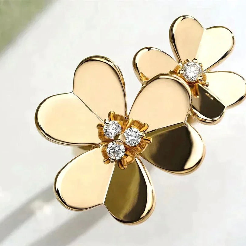 [Topon Jewelry]CLOVER COMOS GOLD DIAMOND RING