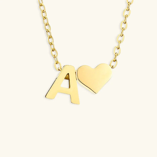 [Topon]Ria Initial Letter Gold Necklace