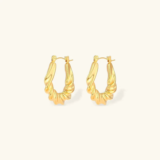 [Topon]Adaline Twist Hoop Earrings
