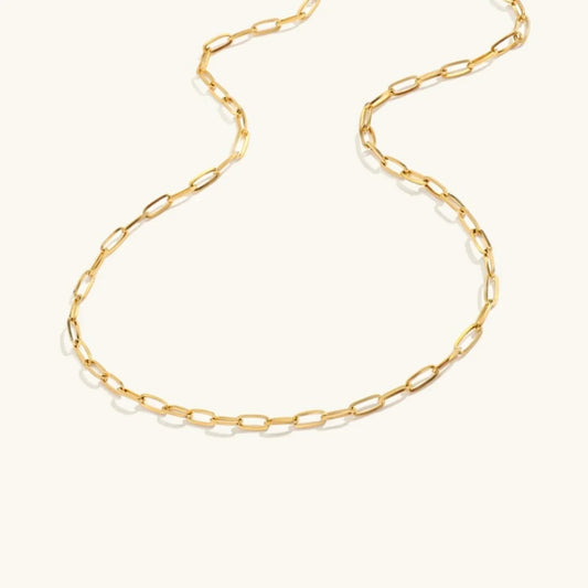 [Topon]Amber Gold Chain Necklace